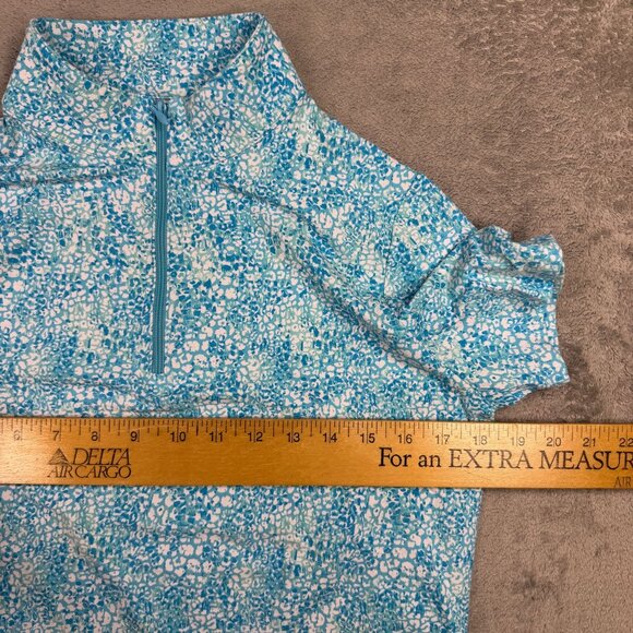 IBKUL Womens UPF 50+ Cooling Quick Dry 1/4 Zip Golf Short Sleeve Stretch Medium - Picture 6 of 7